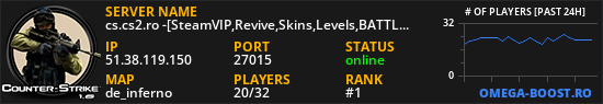 cs.cs2.ro -[SteamVIP,Revive,Skins,Levels,BATTLEPASS]